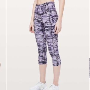 Lululemon Fast and Free Crop Raw Hem Size 4